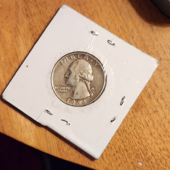 1964, no mint mark silver quarter - Picture 5 of 5